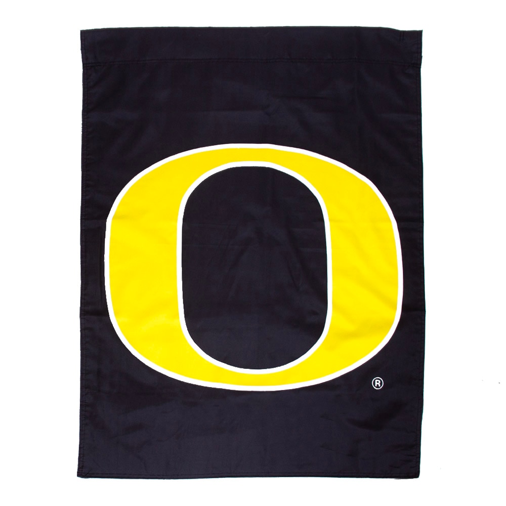 Classic Oregon O, Sewing Concepts, Black, Flags & Banners, Home & Auto, 30"x40", Yellow/Green, 943944